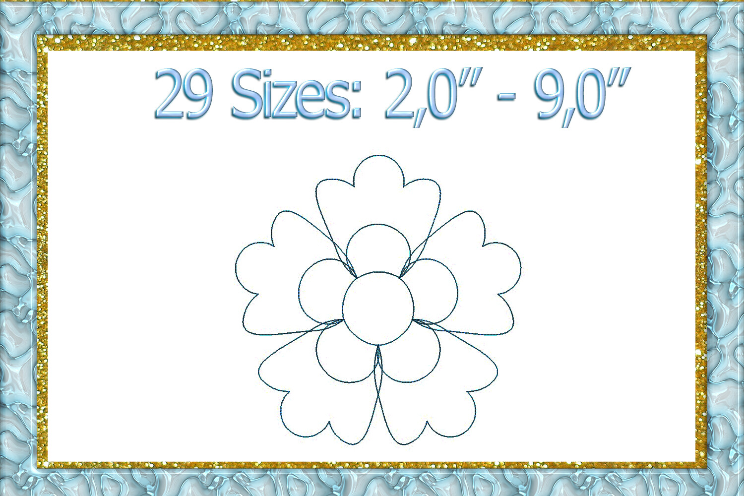 Quilting Swirls Embroidery Design