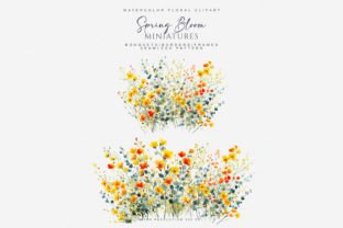 Watercolor Spring Floral Clipart Graphic by Patishop Art · Creative Fabrica