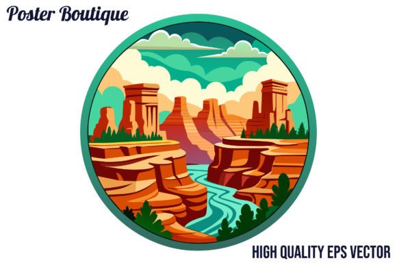 Carlsbad Caverns National Park Vector EP Gráfico Ilustraciones Imprimibles Por Poster Boutique