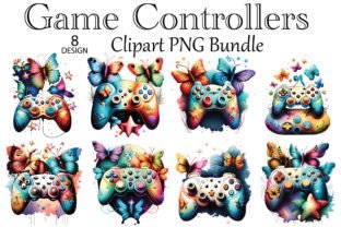 Game Controllers Clipart Bundle Graphic by Pink Svg · Creative Fabrica