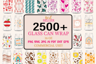Libbey Can Glass Wraps Graphic by Sofiamastery · Creative Fabrica