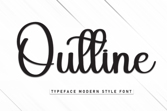 Outline Font by Strongkeng Old preview
