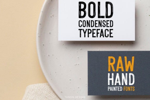 Raw Hand Painted Font PNG with transparent background - Preview 3