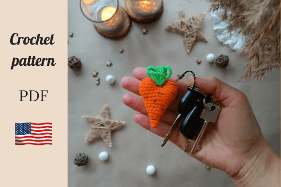 Crochet Pattern Carrot Heart