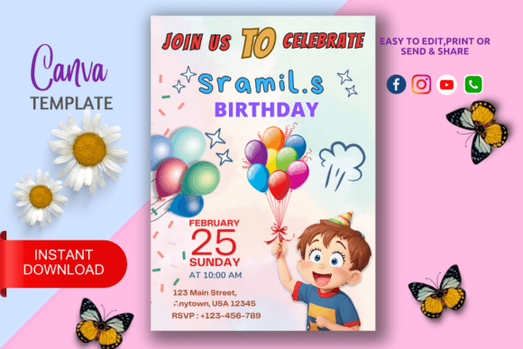 Personalized Birthday Invitation
