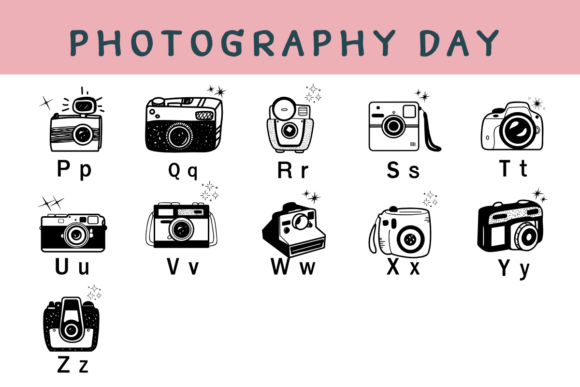 Photography Day Font PNG with transparent background - Preview 2