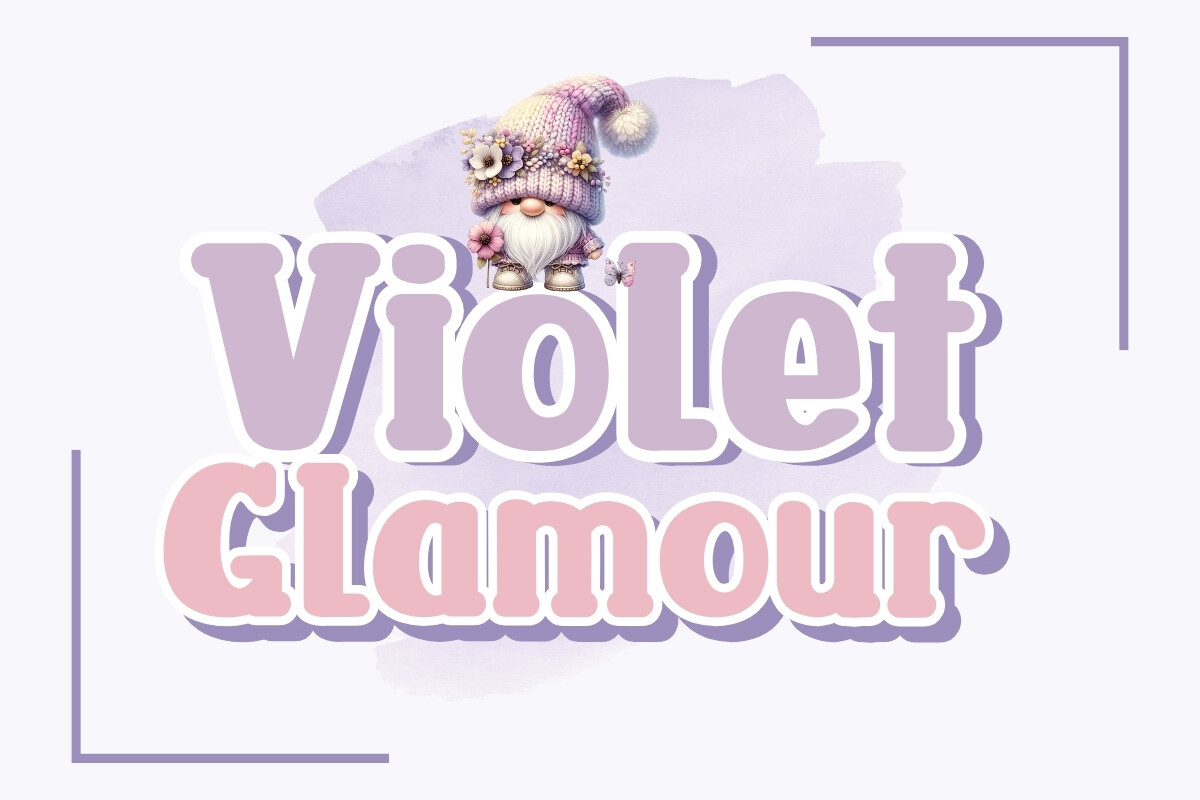 Voiolet Lettering Violet Glamour Font by charmingbear59.design 路 Creative Fabrica