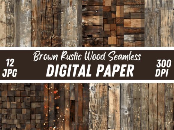 Shabby Chic Brown Rustic Wood Background
