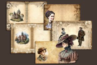 Victorian Era Digital Junk Journal Paper Graphic by artisticwayco ...