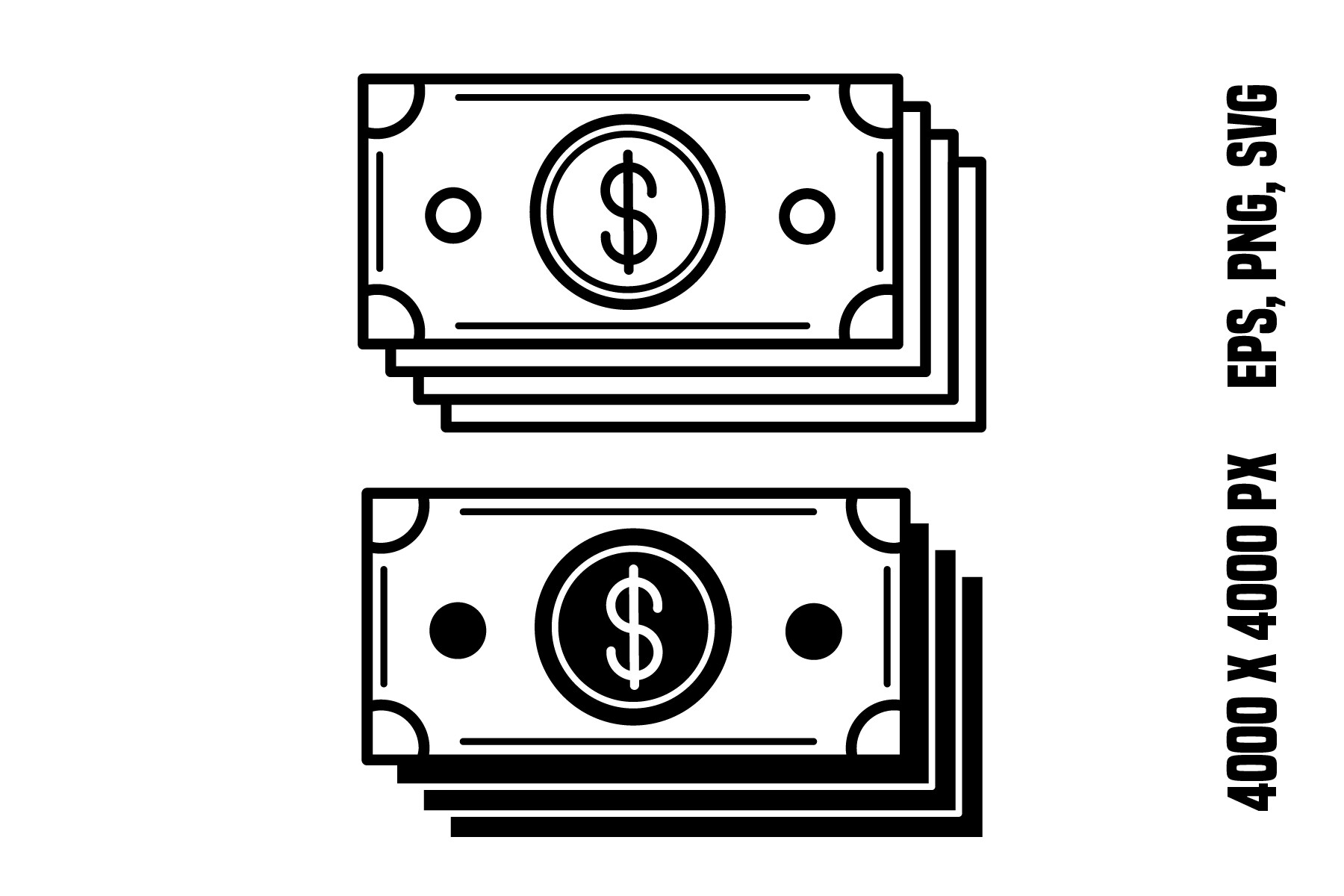 Cash Icons Graphic by YuliDor · Creative Fabrica