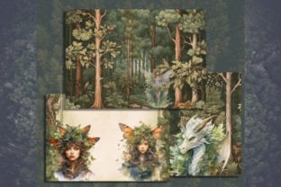 Fairy Fantasy Forest Digital Papers Graphic by artisticwayco · Creative ...