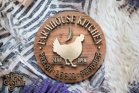 Farmhouse Kitchen Chicken | SVG Sign