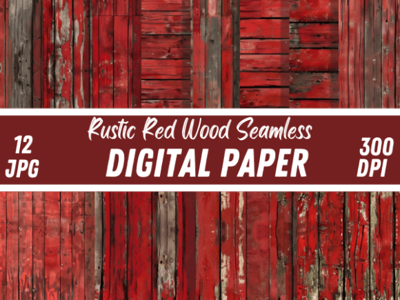 HD Rustic Red Wood Papers Backgrounds