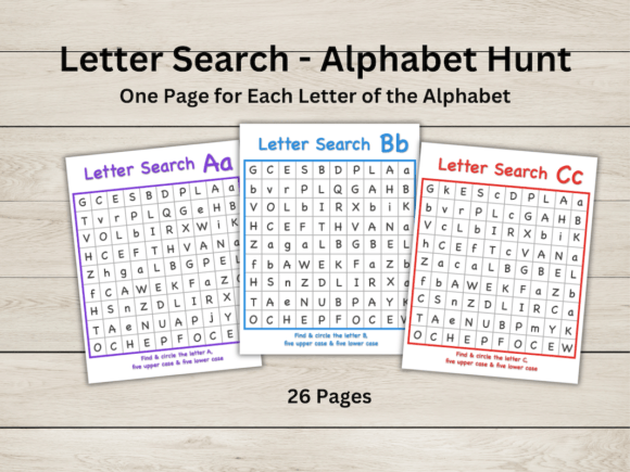 Letter Search - Alphabet Letter Hunt