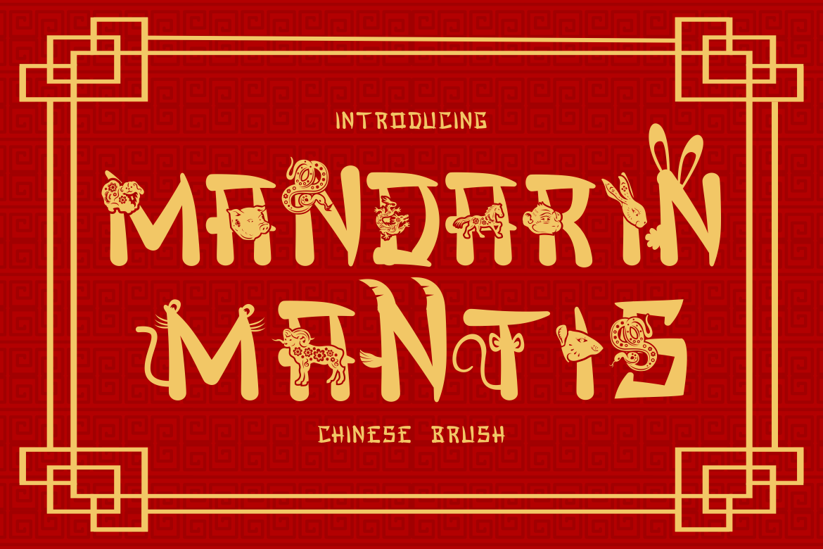 Mandarin Mantis preview, bold decorative style