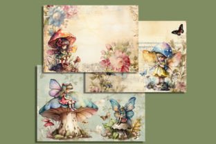 Mushroom Fairy Enchanted Digital Papers Graphic by artisticwayco ...