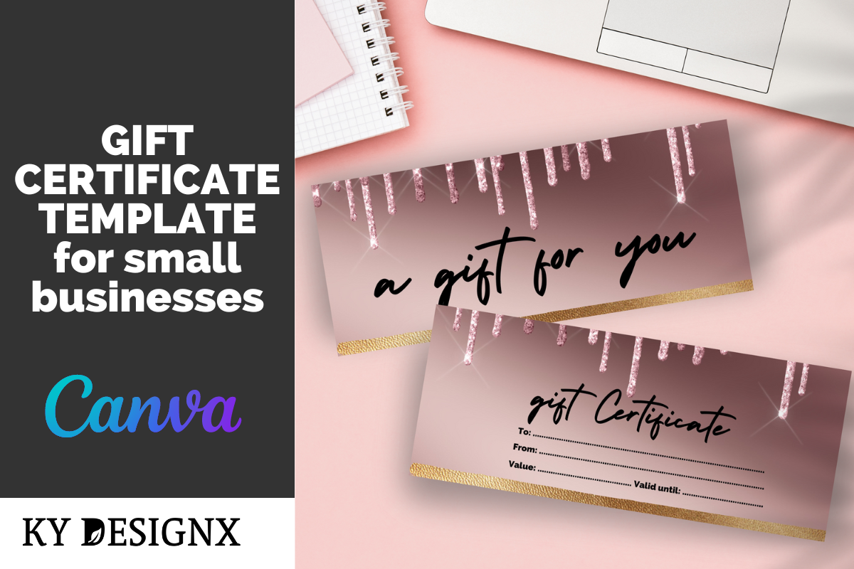 Rose Gold Editable Gift Certificate