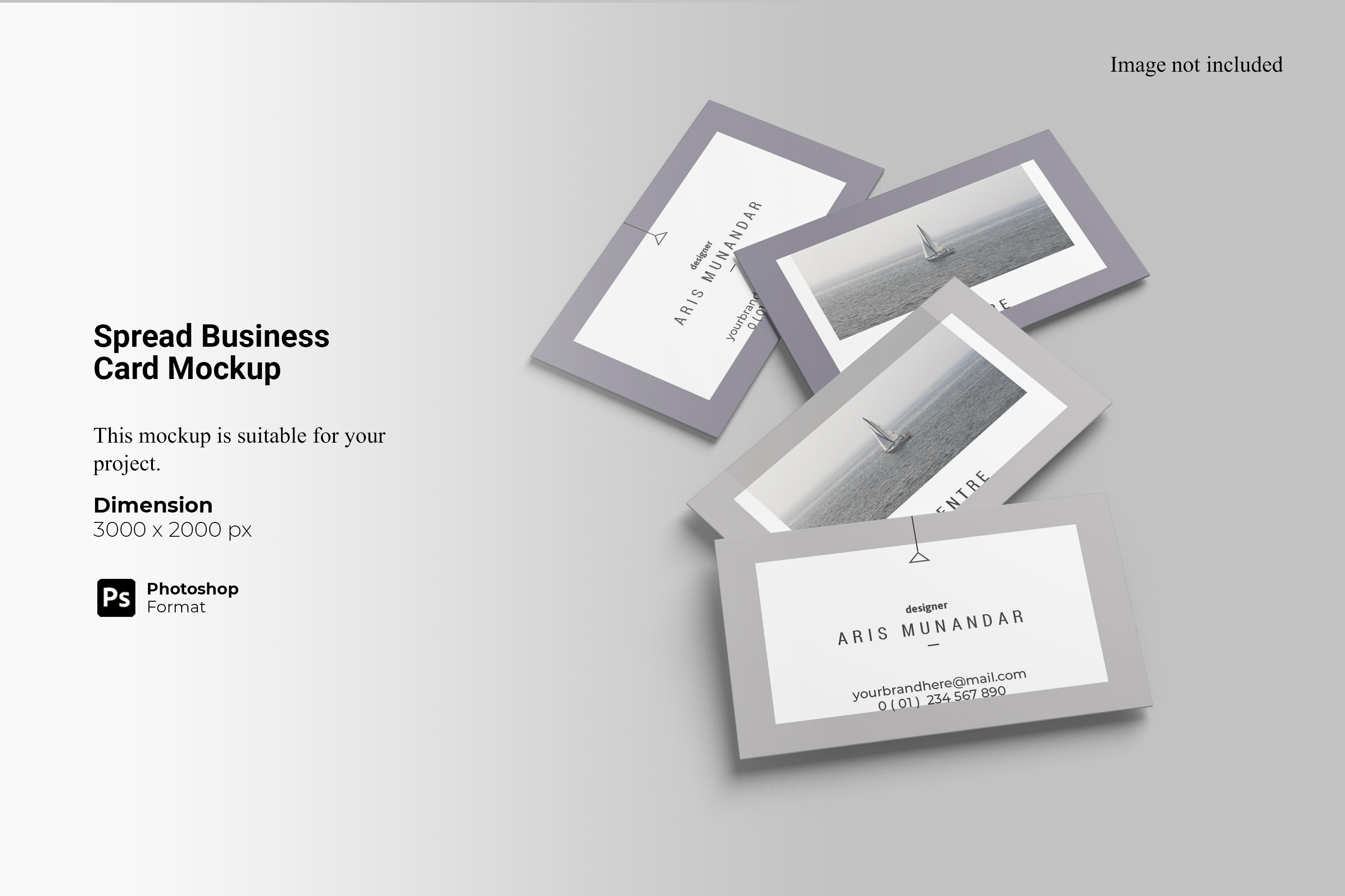 Spread Business Card Mockup Graphic by Ian Mikraz · Creative Fabrica