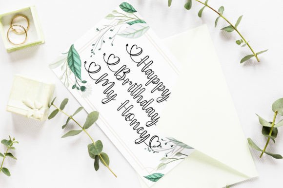 Baby Love Outline Font - Preview 3