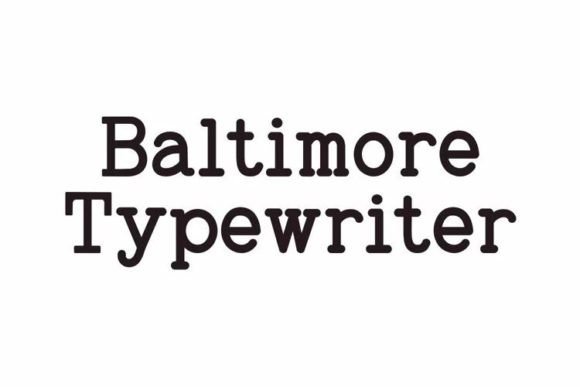 Baltimore Typewriter Pack