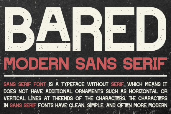 Bared Font - Preview 1