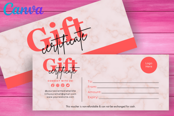 Canva Business Gift Certificate Templ