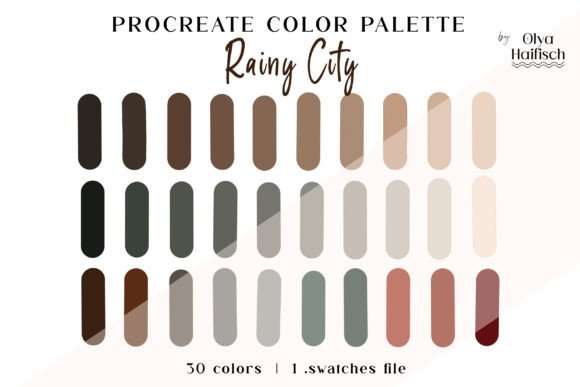 Dark Moody Procreate Color Palette
