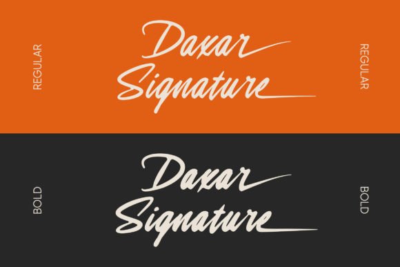 Daxar Signature Font - Preview 2