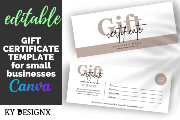 Editable Business Gift Certificate -