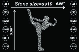 (Ice Skate ) Rhinestone Design