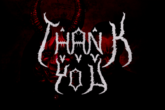 Monster Wings Font PNG with transparent background - Preview 4