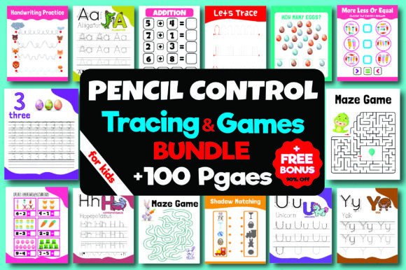 Pencil Control Tracing and Game's Kids