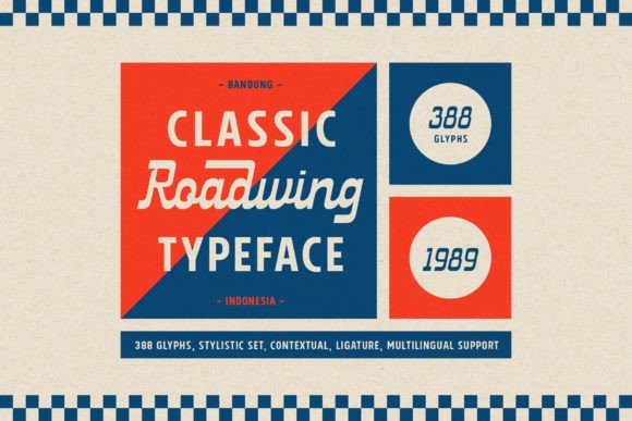 Roadwing Font PNG with transparent background - Preview 1
