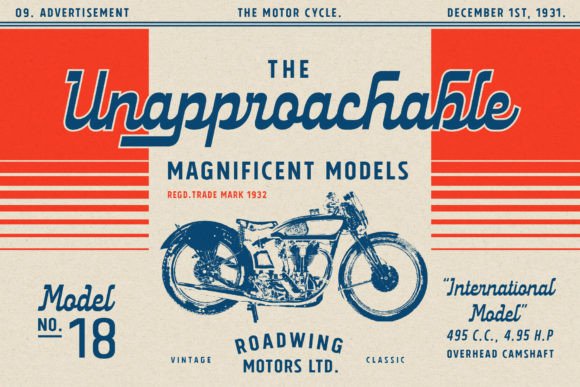 Roadwing Font PNG with transparent background - Preview 2