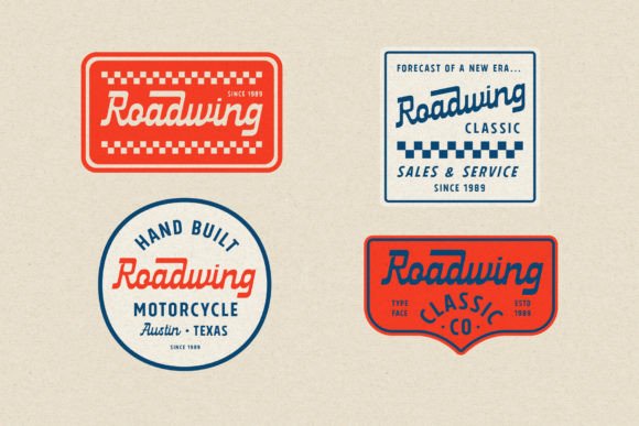 Roadwing Font PNG with transparent background - Preview 4