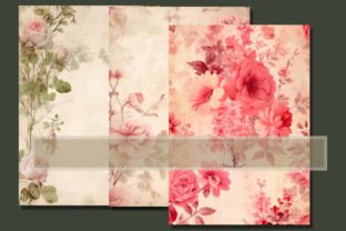 Vintage Pink Floral Junk Journal Pages Graphic by artisticwayco ...