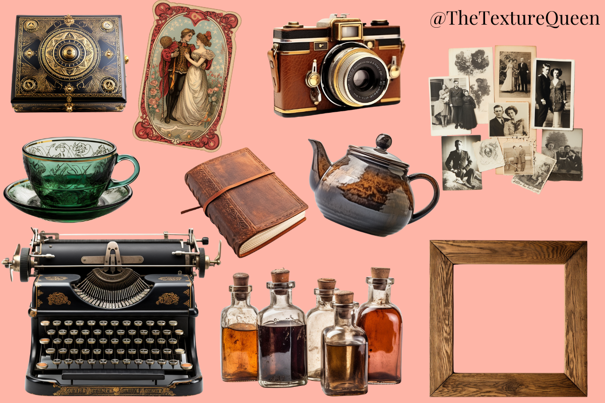 Vintage Objects Realistic Clipart PNG