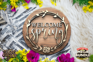 Welcome Spring | Round Sign Graphic by The Vintage Signs Shop ...
