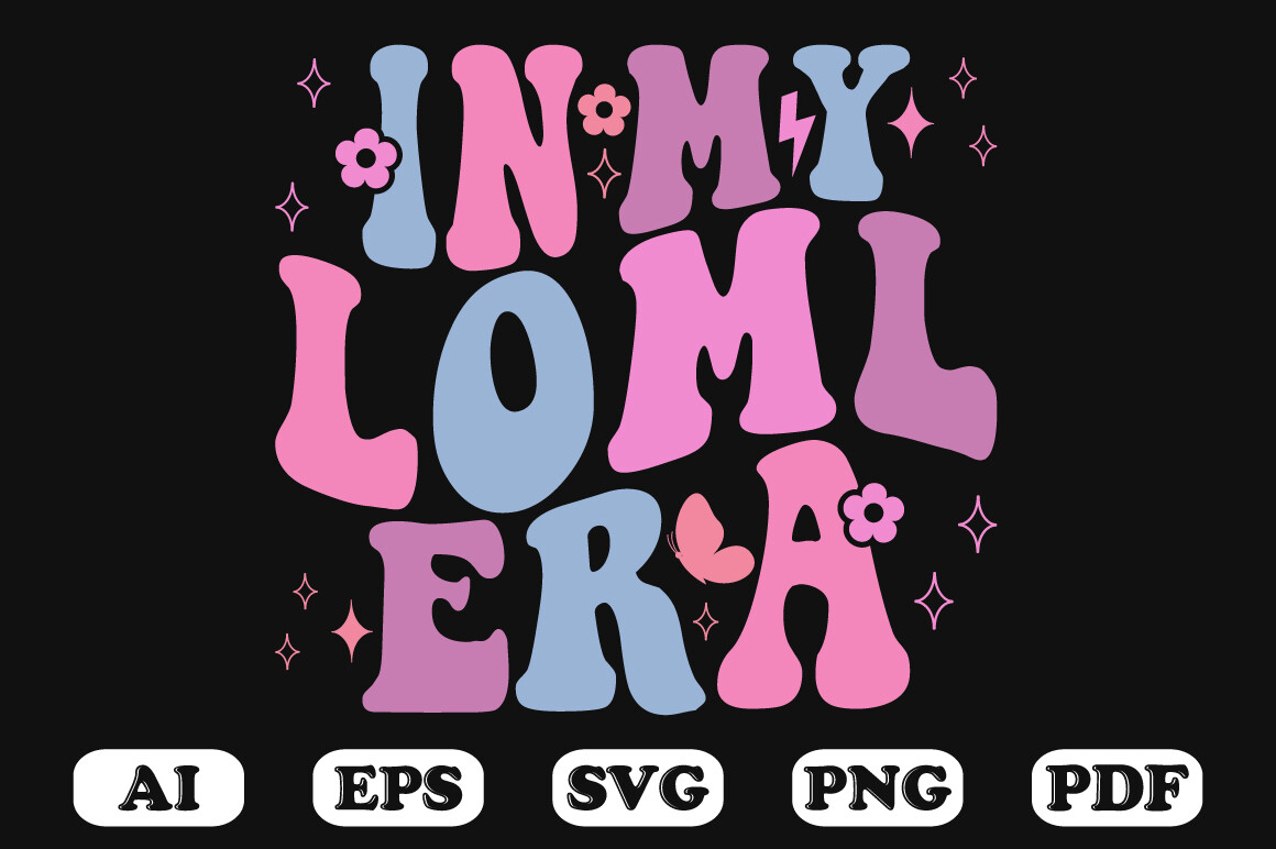 In My LOML Era Retro Wavy Svg Graphic by hosneara 4767 · Creative Fabrica