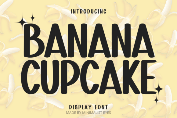 Preview specimen of Banana Cupcake sans serif font