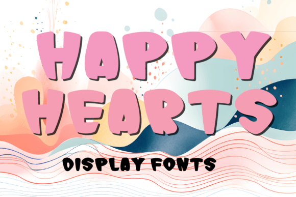 Happy Hearts Display Font By MOMAT THIRTYONE