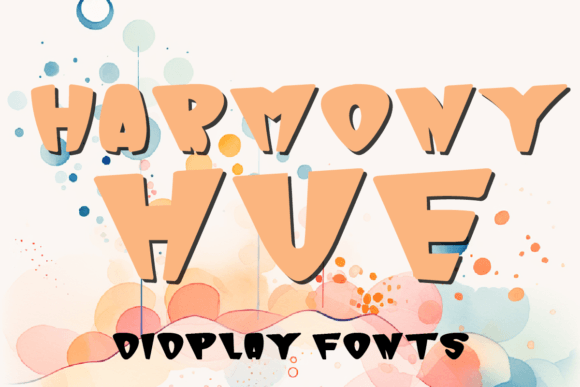 Harmony Hue Display Font By MOMAT THIRTYONE