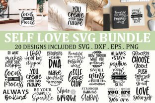 Self Love SVG Bundle Graphic by CraftyIdeas · Creative Fabrica