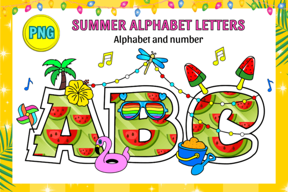 Summer Alphabet Doodle Fonts PNG Graphic by Kalilaart · Creative Fabrica