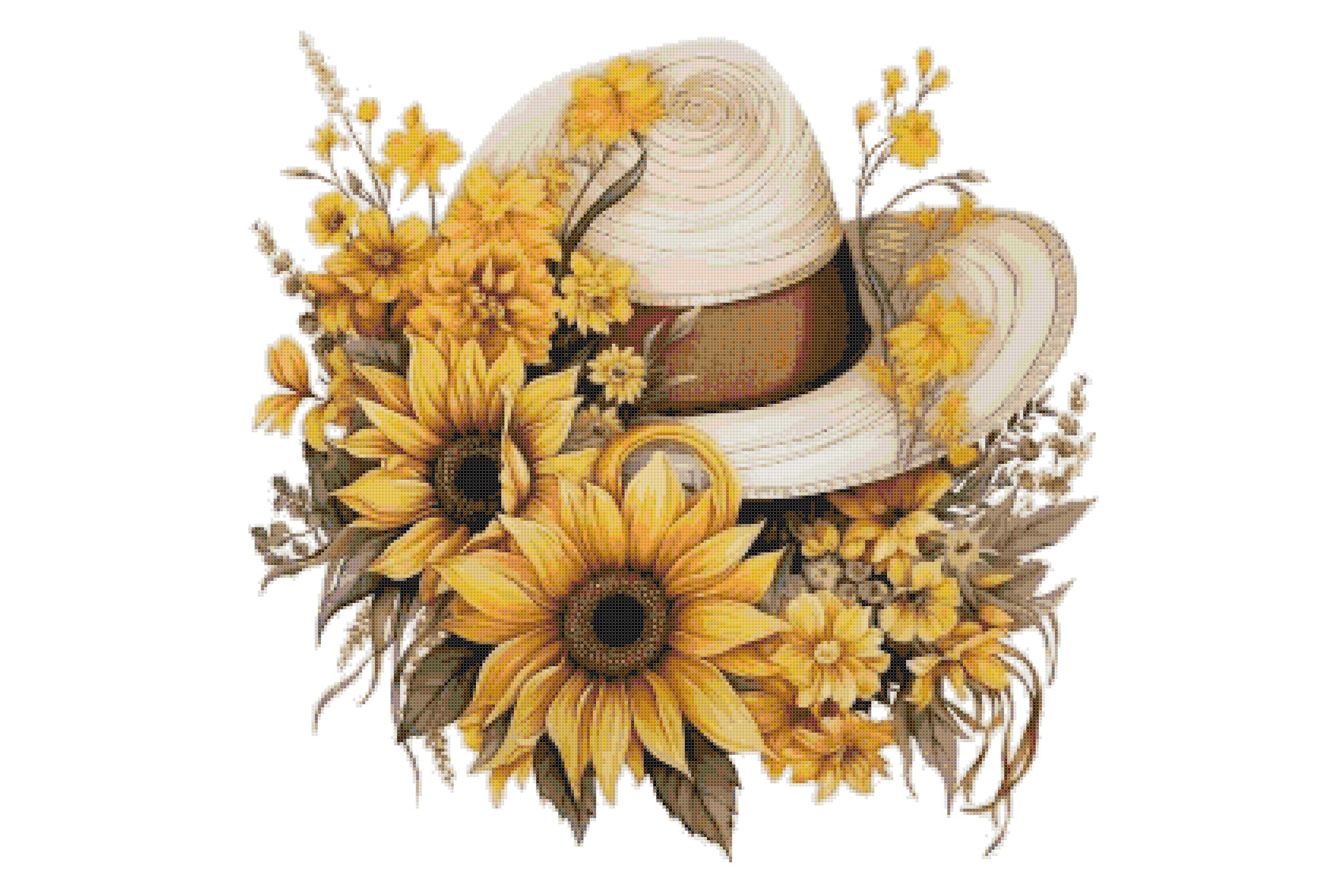 SunFlowers Counted Cross Stitch Patterns