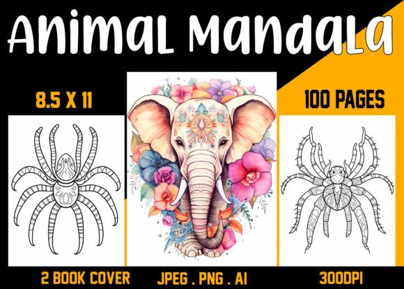 Animal Mandala Coloring Book 07
