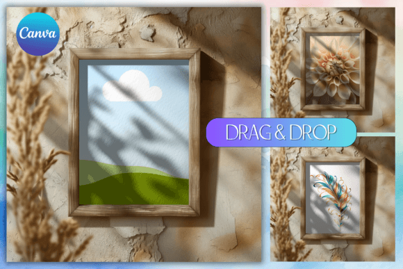 Canva Frame Mockup Drag & Drop Template Graphic by LostDeLucky ...