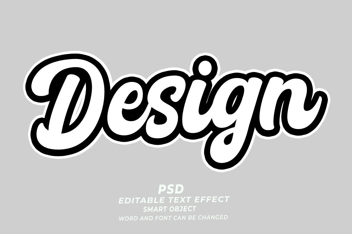Design PSD 3D Editable Text Effect Graphic by TrueVector · Creative Fabrica