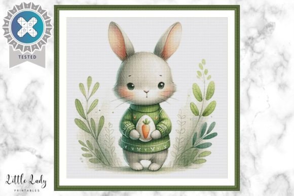 Easter Bunny Advanced Cross Stitch Chart
