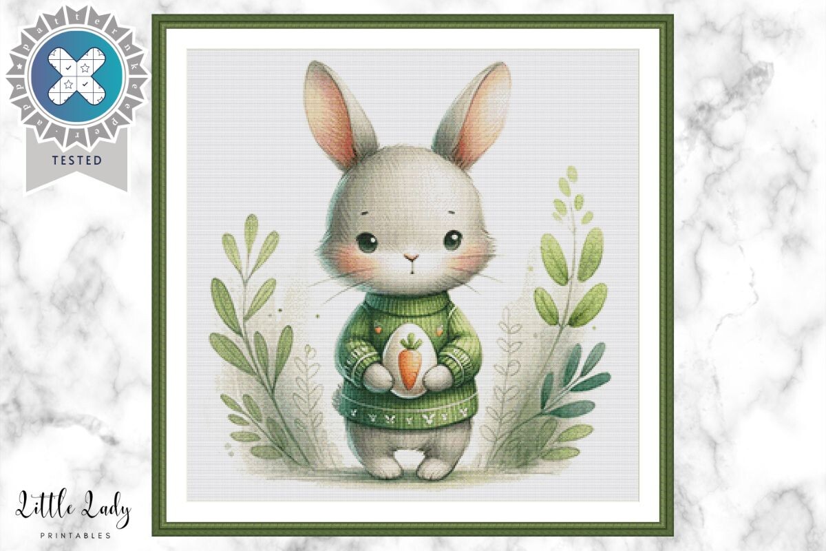 Easter Bunny Advanced Cross Stitch Chart